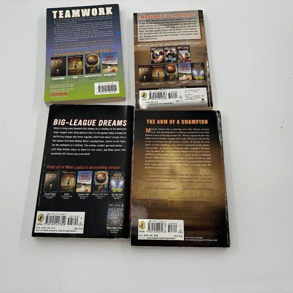 Mike Lupica Baseball The Batboy, Heat, Safe at Home, The big Field Books - Picture 2 of 3